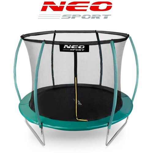Neo-Sport profilirani vrtni trampolin 252 cm (8 ft) s unutarnjom mrežom, tirkizni Slike
