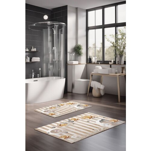 Lessentiel Maison set prostirki za kupatilo CT-5230, 2 komada, šarena Cene