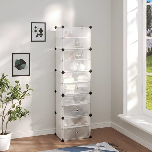 vidaXL Stalak za cipele prozirni 44 x 31 5 x 153 5 cm od PP-a Cijene