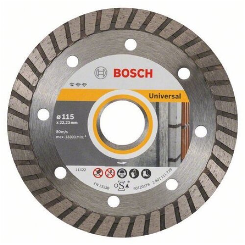 Bosch dijamantska rezna ploča standard for universal turbo 2608603249, 115 x 22,23 x 2 x 10 mm Slike