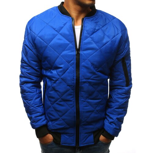 DStreet Kurtka męska pikowana bomber jacket niebieska Slike