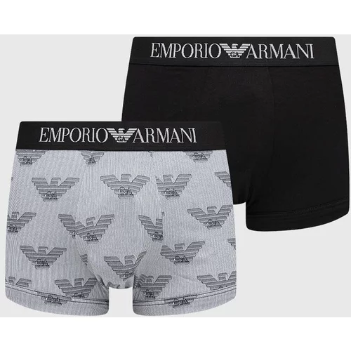 Emporio Armani Underwear Boksarice 2-pack moški, mornarsko modra barva
