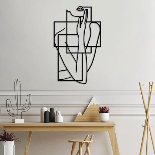 Wallity Zidna dekoracija Think L, 70x42cm, Crna Cene