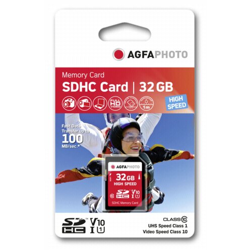 Agfaphoto SDHC Karte 32GB High Speed Class 10 UHS I U1 V10 Cijene