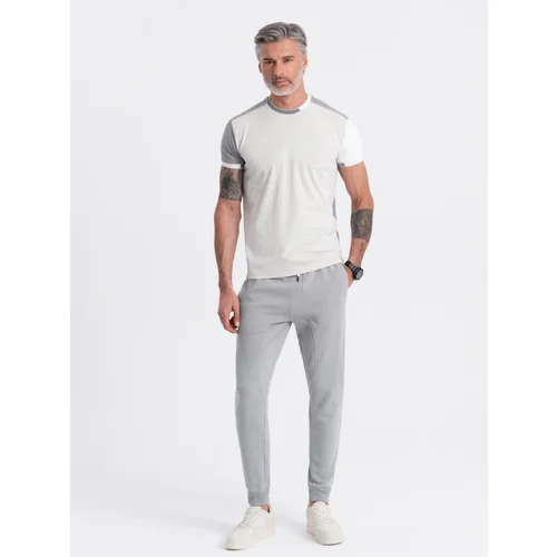 Ombre Men's jogger sweatpants - gray