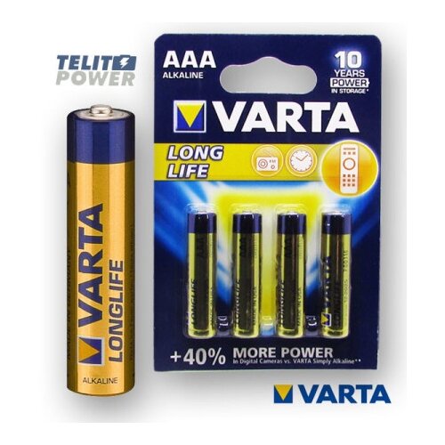 Varta longlife extra lr03 aaa alkalna baterija - komad ( 1671 ) Slike