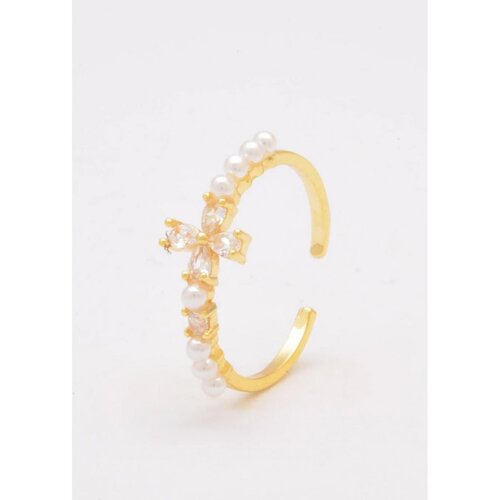 Fenzy Prsten Sa Imitacijom Bisera, Art569, Zlatne Boje Cijene