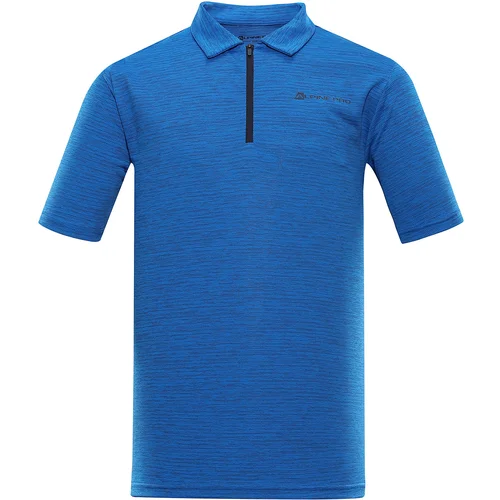 Alpine pro Men's quick-drying polo shirt DOelectric blue lemonade