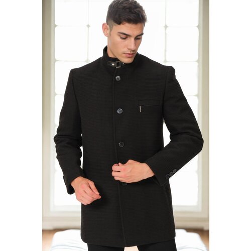 Dewberry PLT9367 MEN'S COAT-STRAIGHT BLACK Cijene