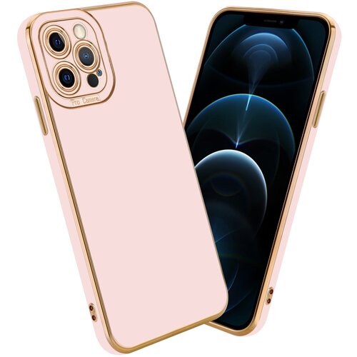 Cadorabo Ohi&amp;scaron;je, združljiv z Apple v sijajnem roza - Rose Gold - Za&amp;scaron;čitni pokrov iz fleksibilnega silikona TPU in z za&amp;scaron;čito pred kamero, (20593193) Slike