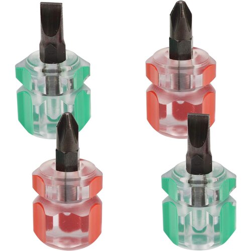 Generic Izvijač za &amp;scaron;ivalni stroj Mini debel izvijač, izjemno kratek žepni izvijač s plo&amp;scaron;čato in križno glavo za ozke prostore, 4 kosi, (21077585) Slike
