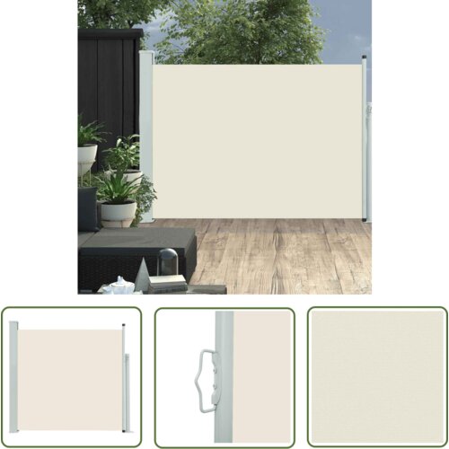  The Living Store Zložljiva stranska tenda za teraso 100x500 cm krem - Stranska Tenda, (21743326) Cene