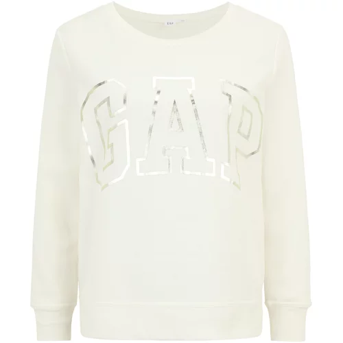 Gap Petite Sweater majica srebro / vuneno bijela