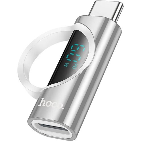 hoco. adapter Type-C (mu&scaron;ki) na Lightning (ženski) sa zaslonom 3A 60W UA32A srebrni Cijene
