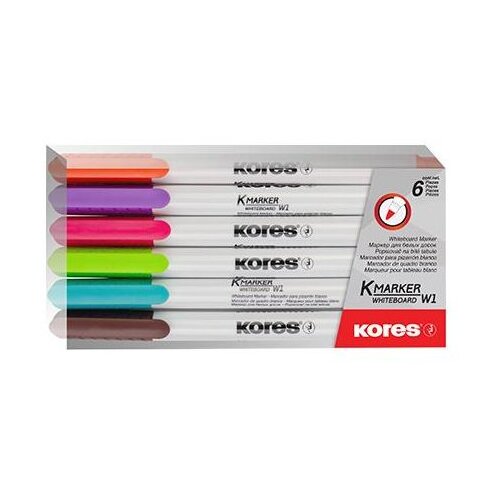 Kores Marker za belo tablo, komplet, tanki 6 kos Cene