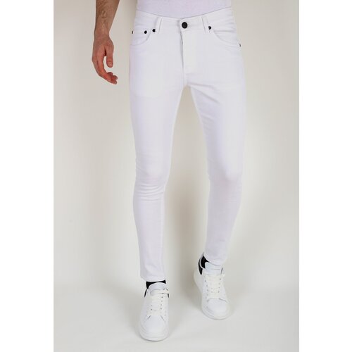 Mario Morato Kavbojke slim 148708386 Bela Cene