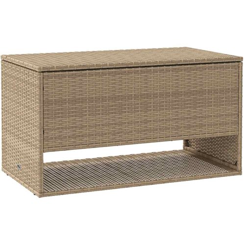  Vanjska kutija za jastuke bež 100x55x55,5 cm poli ratan Slike