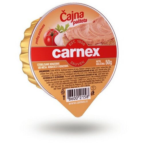 Carnex Pašteta Čajna, 50g Cene