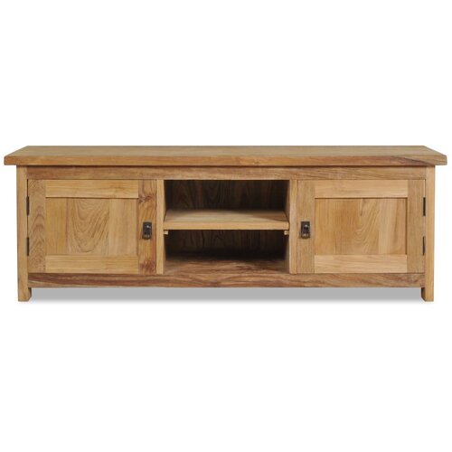 Maison Chic TV omarica - TV enota - Televizijska omarica trdna tikovina 120x30x40 cm, (21699739) Cene