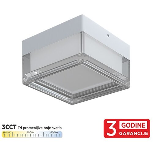 Mitea led plafonjera bela 9W 3CCT dip switch 2800/4000/6000K IP65 M205750 Cene