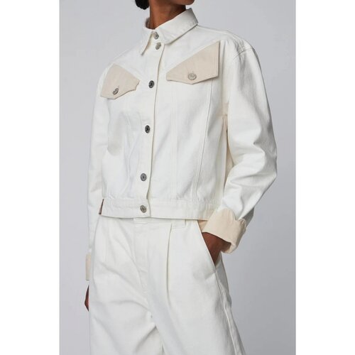 Stella Nova Jakne TWO-TONED COTTON JACKET Bela Cene