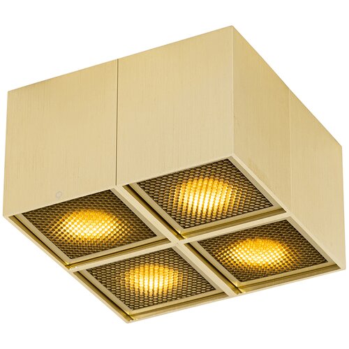 QAZQA Oblikovalski spot gold 4-light - Qubo Honey Cene