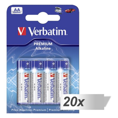 Verbatim 20x4 Alkaline battery Mignon AA LR6 49921 Cijene