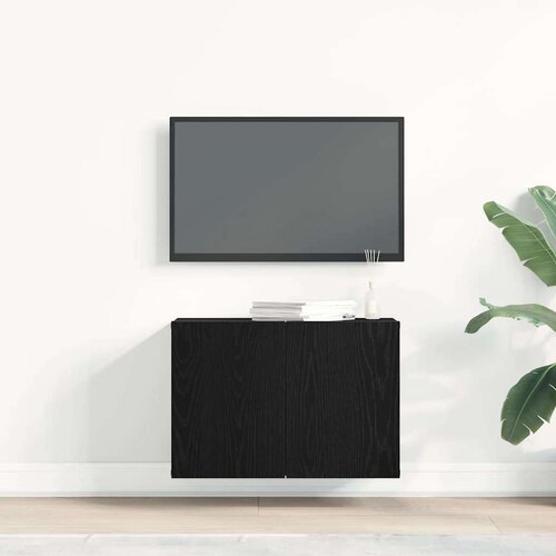 VidaXL TV ormarić crni hrast 60x30x41 cm inženjerski drvo Slike
