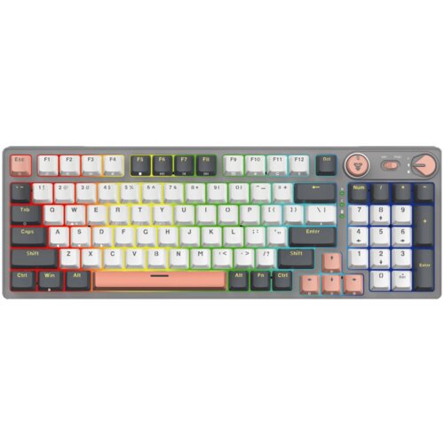 Fantech tastatura mehanička gaming MK914 rgb atom PRO96 wireless saturn (red switch) Cene