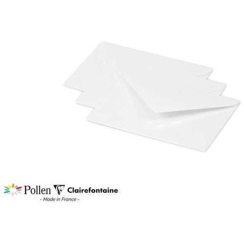 Clairefontaine kuverte Pollen 75x100mm 120gr perlasto bijele 1/20 Cene