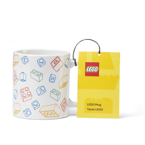 Lego Bijela keramička dječja &amp;scaron;alica 300 ml Bricks &amp;ndash; Slike