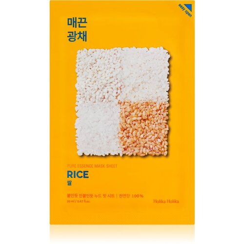 Holika Holika Pure Essence Rice Sheet maska za posvjetljivanje i vitalnost lica 23 ml Cijene