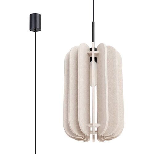 Sollux Lighting Sollux SL.1857 - Viseća svetiljka na kablu MULA 1xE27/15W/230V, prečnika 27 cm, krem Slike