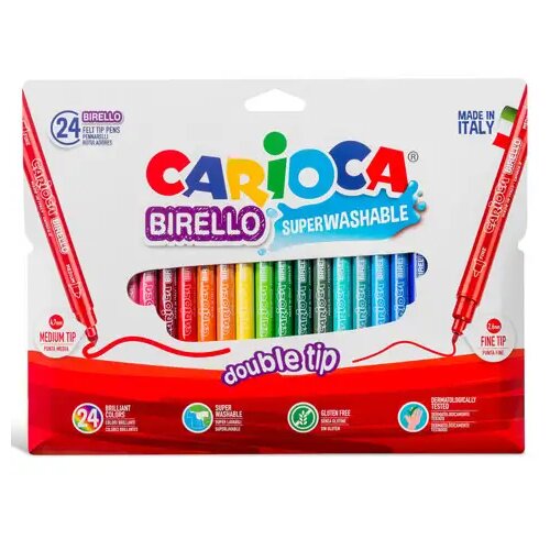 Carioca flomasteri u boji sa dva vrha 24kom Cijene