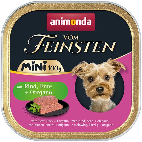  Varčno pakiranje animonda vom Feinsten Adult Mini, 64 x 100 g - z govedino, raco in origanom Cijene