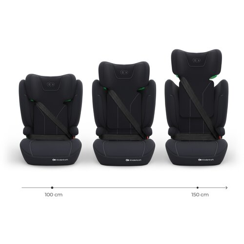 Kinderkraft autosjedalica I-Spark 2 Plus i-Size 15-36 kg (100-150 cm) bez Isofix-a, Black Cijene