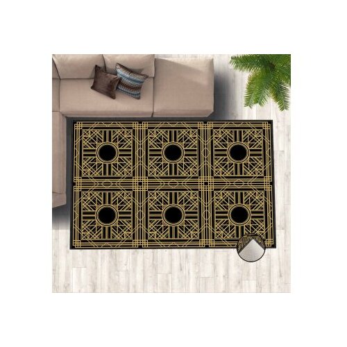 Conceptum Hypnose tepih HM-CRP25-13, pravougaoni, 160x230 cm, crno-žuti Slike