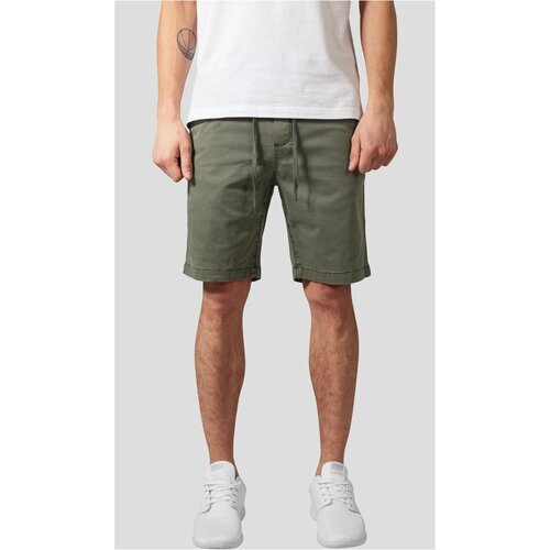 UC Men Olive Stretch Twill Joggshorts Cene