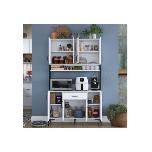 Woody Fashion Komoda s ladicama 120x198,6x40cm Bijela Slike