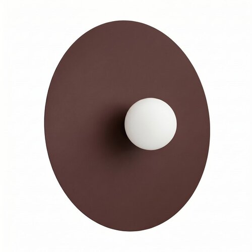 Thoro Smeđa metalna zidna lampa &oslash; 50 cm AKE &ndash; Cijene