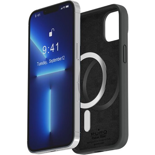  Icon Silikonski ovitek za iPhone 14 Plus, združljiv z MagSafe, ?rna, (21153697) Cene