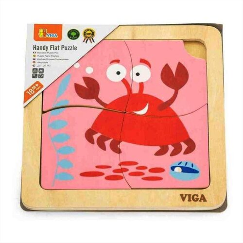Viga Toys Drvene Puzzle Rak 50146, 4 komada Cijene
