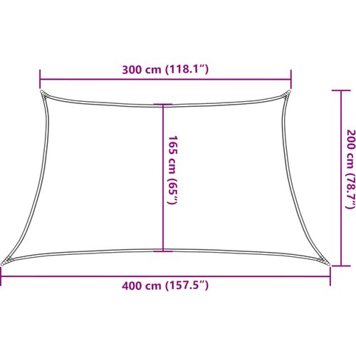  Jedro za za&amp;scaron;titu od sunca 160 g/m&amp;sup2; žuto 3/4 x 2 m HDPE Slike