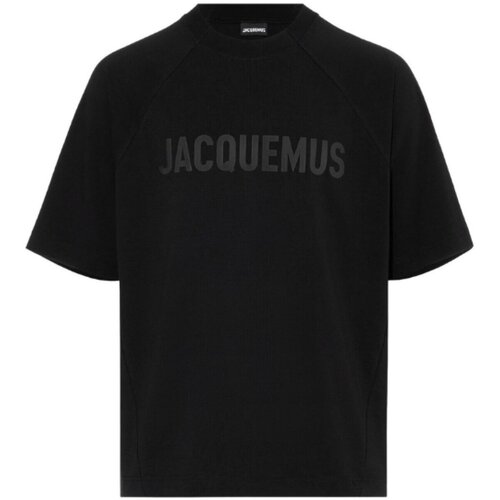 JACQUEMUS Majice s kratkimi rokavi 245JS212-2011 Črna Slike