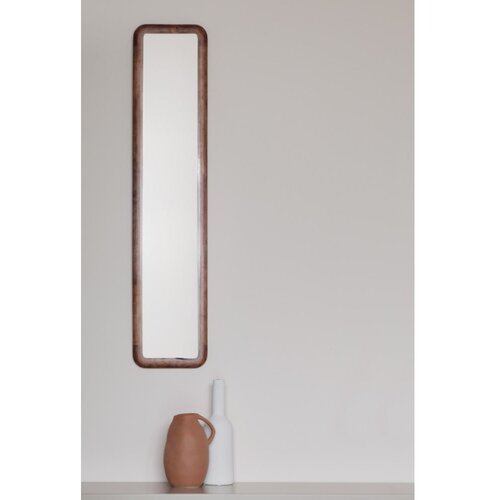White Label Stensko ogledalo z lesenim okvirjem 26x120 cm Nyko &amp;ndash; Slike