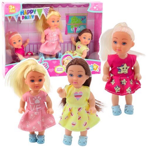  SET OF 3 MINI DOLLS BIRTHDAY PARTY BIRTHDAY DRESS 3 PCS. Cijene