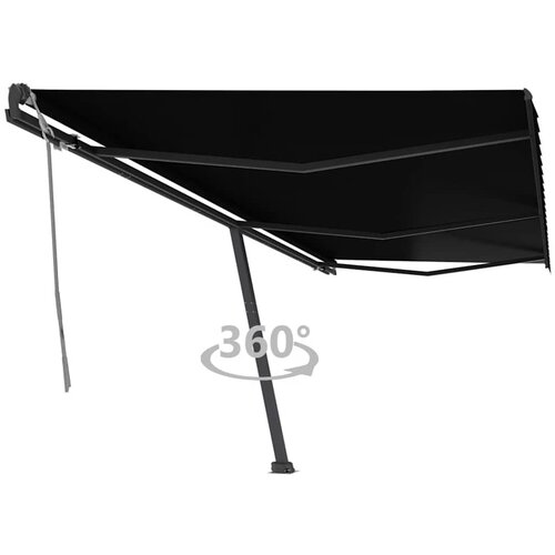 vidaXL prostostoječa ročno zložljiva tenda 600x300 cm antracitna Cene