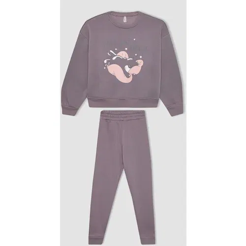 Defacto 2 piece Regular Fit Knitted Pyjamas