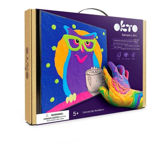 OKTO slika sa samootvrdnjavajućom masom 30 k 30 cm Sova Slike