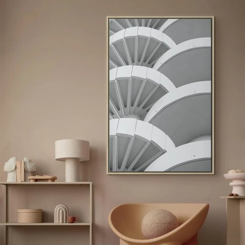  Slika - White Detail (1 Part) Vertical 40x60 U prirodnom drvenom okviru Slike